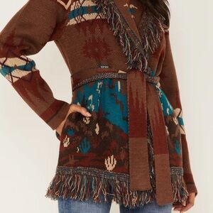Idyllwind Miranda Lambert Fringed River Run Cardigan Like New